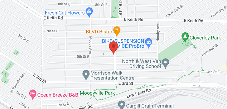 map of 662 E 5TH STREET